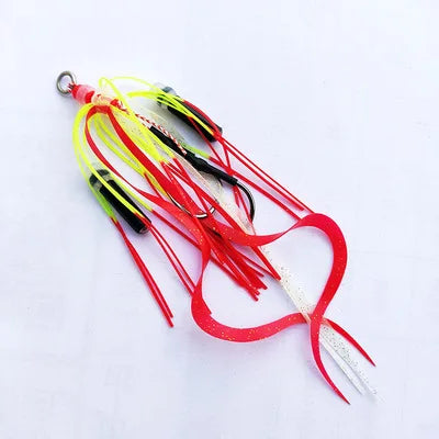 50pcs Snapper Skirts with Hook Size 13#