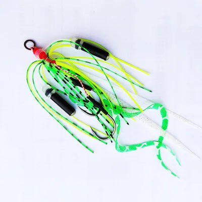 50pcs Snapper Skirts with Hook Size 13#