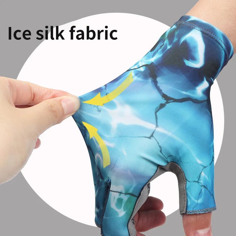 UV Protection Fishing Fingerless Gloves