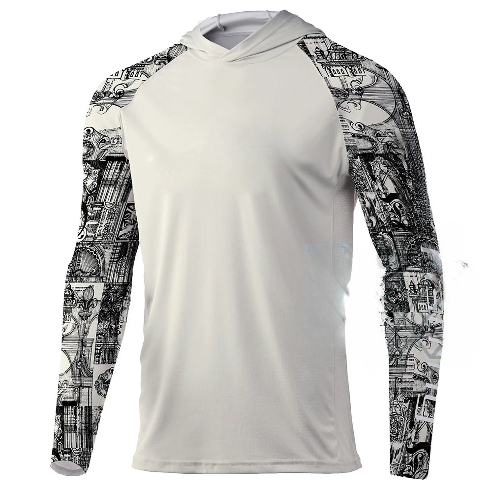 Breathable UPF 50+ Men Long Sleeve Fishing Shirt