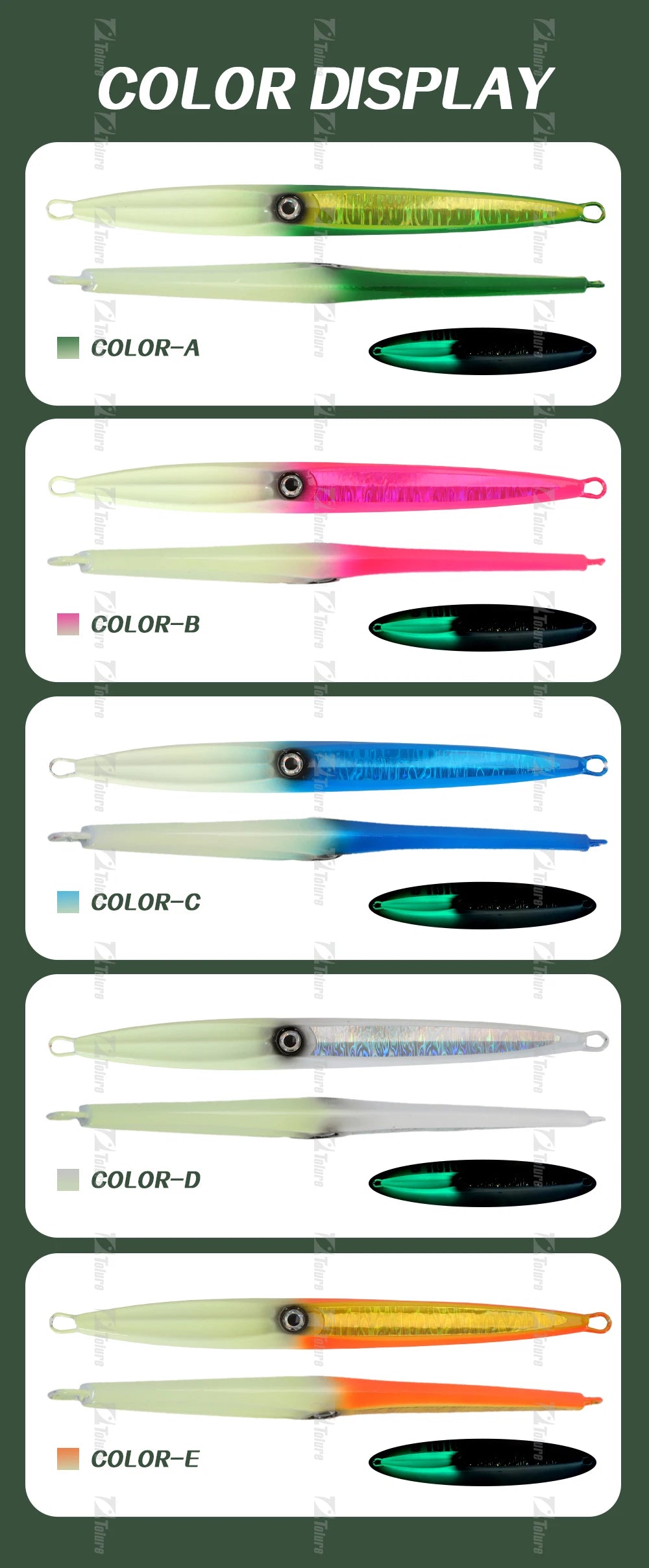 TOLU Deep Sea Metal Jig 80g/100g