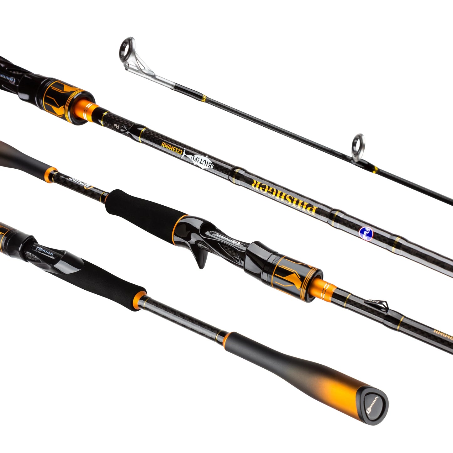 BIUTIFU 2-Tip Spinning & Baitcasting Rod – T1000 Carbon, Fuji Guides (1.8–2.7 m)