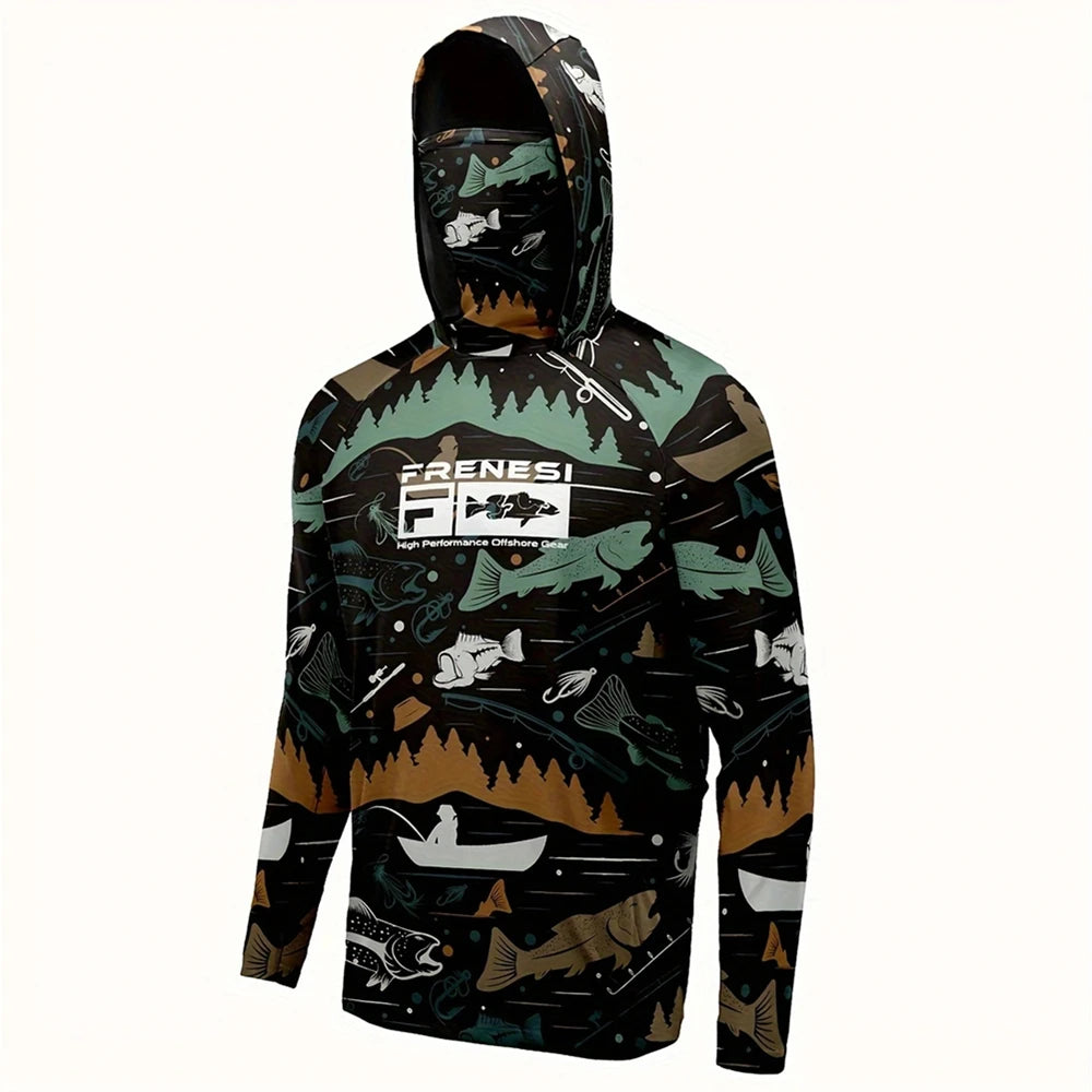 FRENESI Fishing Shirt with Mask and Hood