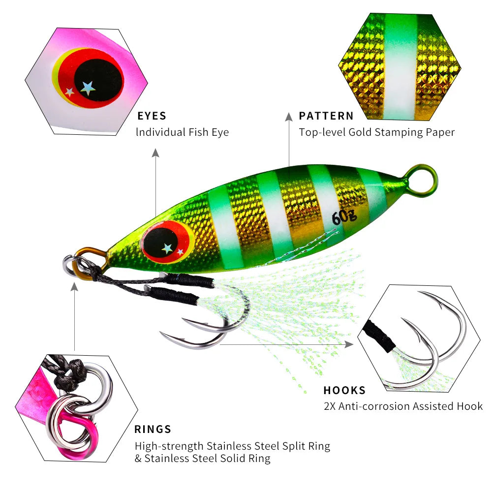 BigJig Saltwater Jigs 10g-60g