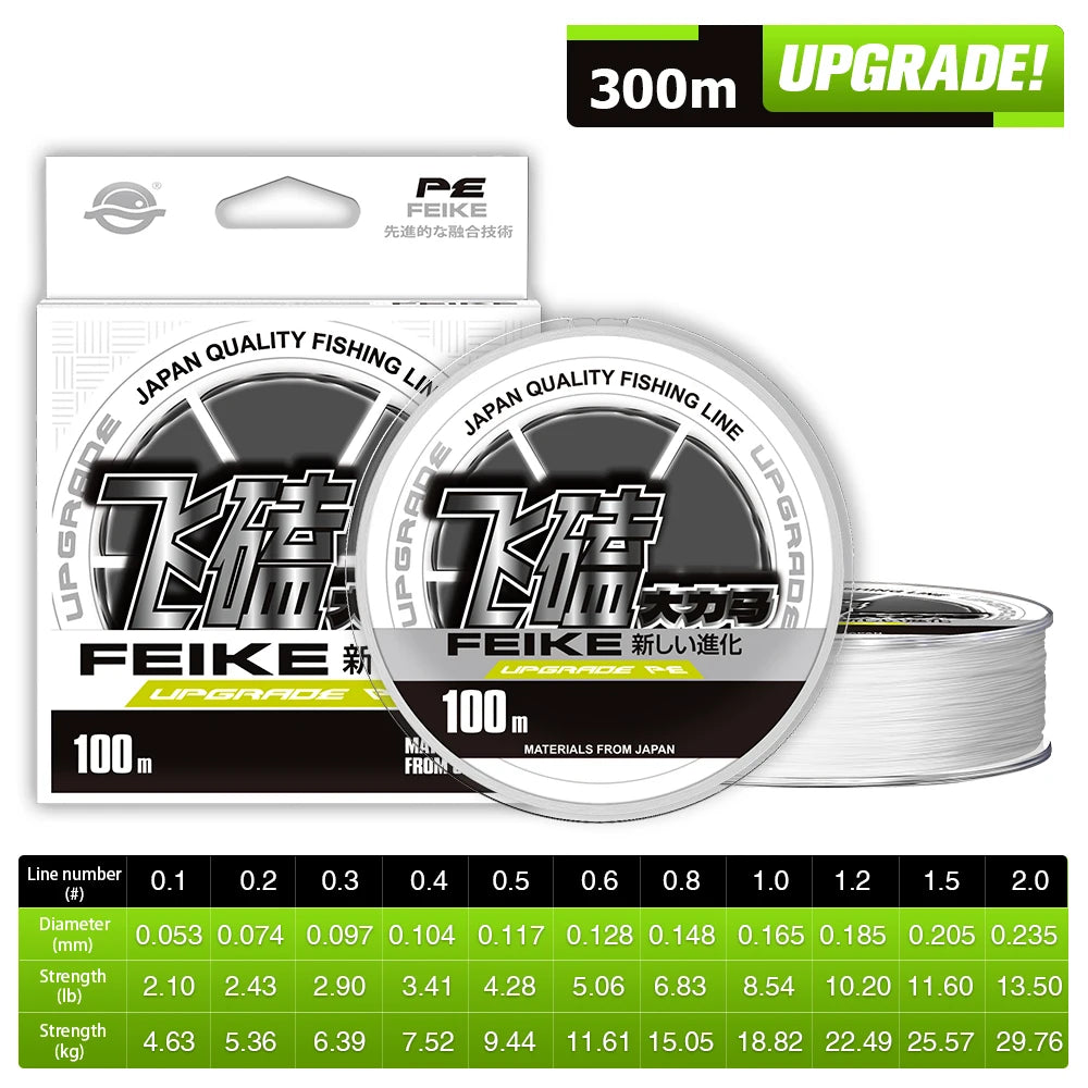 ZUKIBO Ultra Casting Braid | 100-1000m PE Braided Fishing Line | Thin, Strong & Smooth | Saltwater & Freshwater