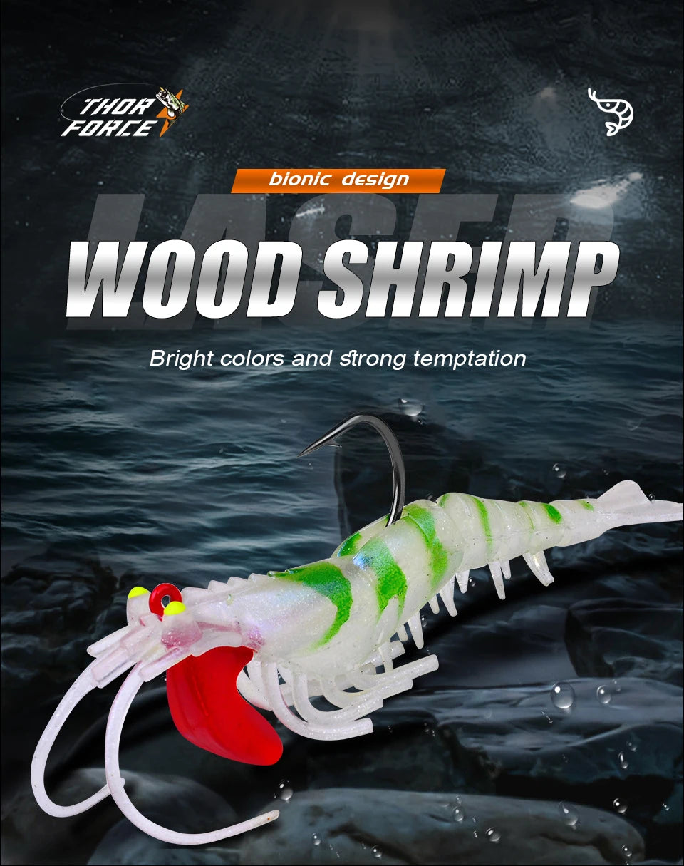 THORFORCE Luminous Shrimp Soft Bait 6-19g 7.3 - 13.5cm