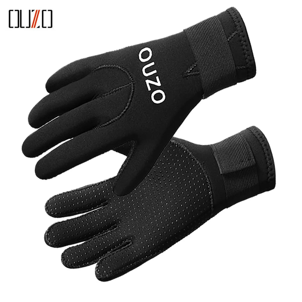 3mm Neoprene Diving Gloves β Warm, Anti-Slip & Waterproof for Fishing, Diving & Water Sports