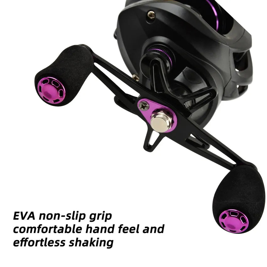 Beginner Baitcaster Reel 7.2:1 Gear Ratio 8-10KG Drag