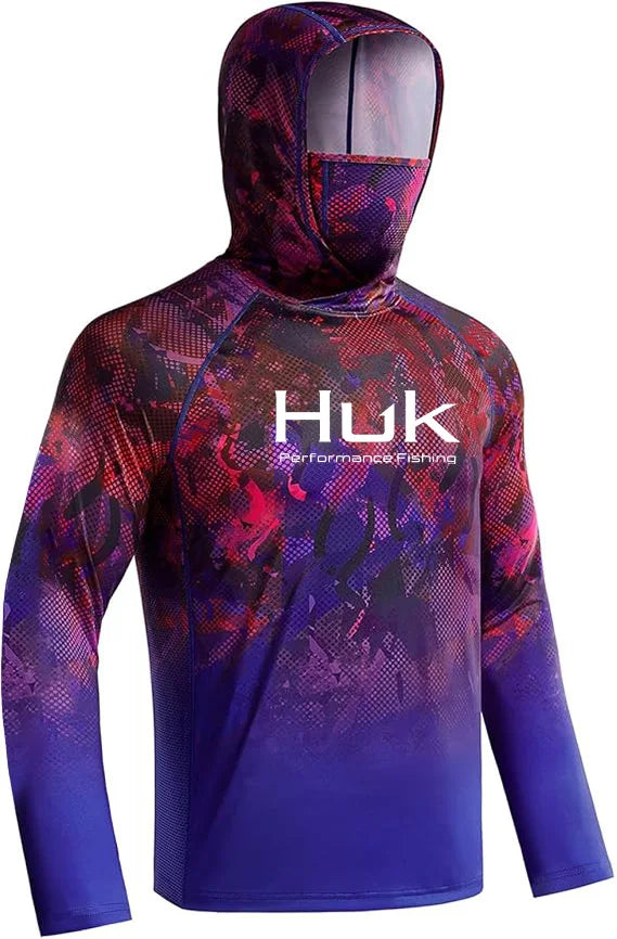 HUK Hooded Fishing Shirt Unisex Range