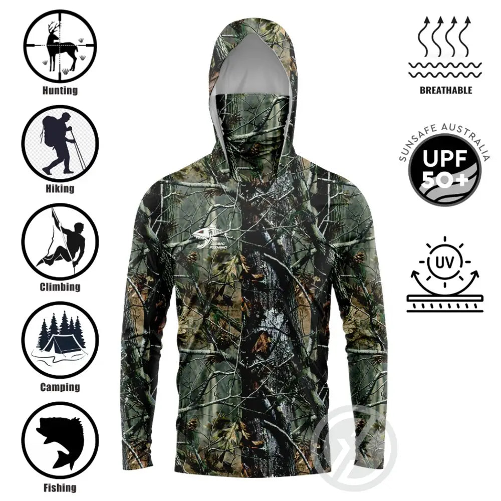 Men’s Long Sleeve Fishing Shirt – Quick-Dry, Breathable & UPF 50+ Sun Protection
