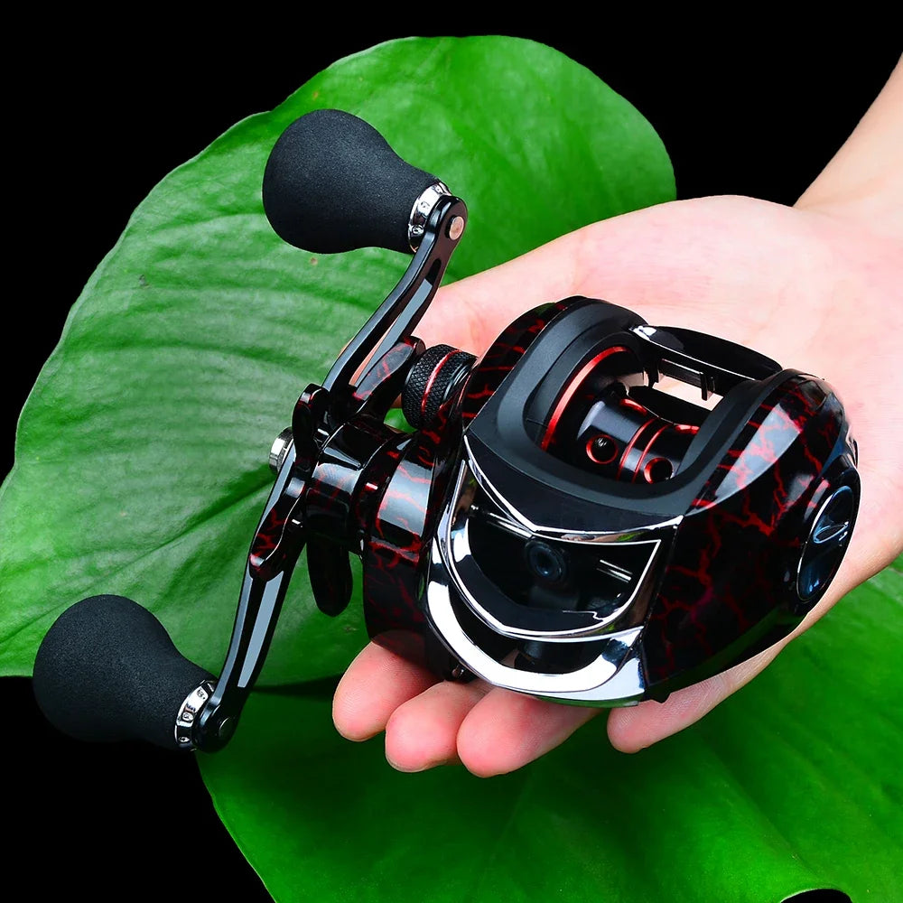 Beginner Baitcaster Reel 7.2:1 Gear Ratio 8-10KG Drag