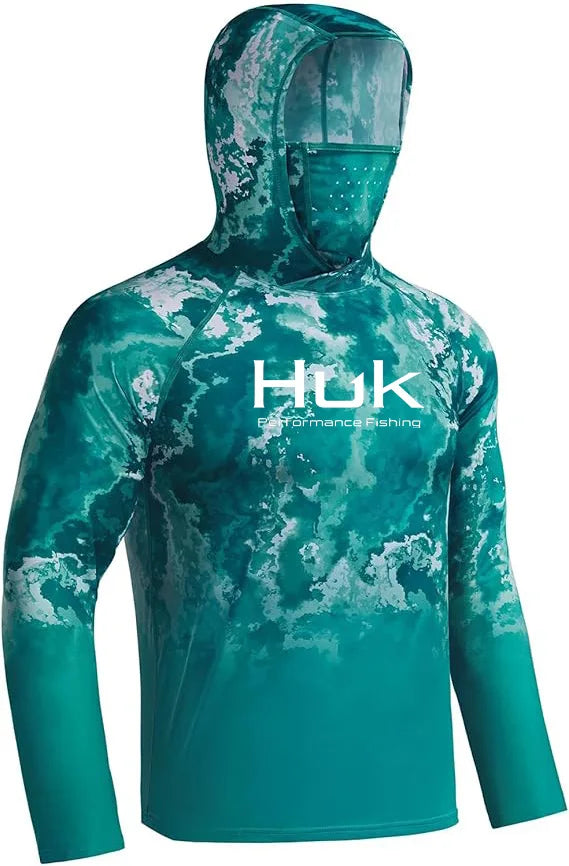 HUK Hooded Fishing Shirt Unisex Range