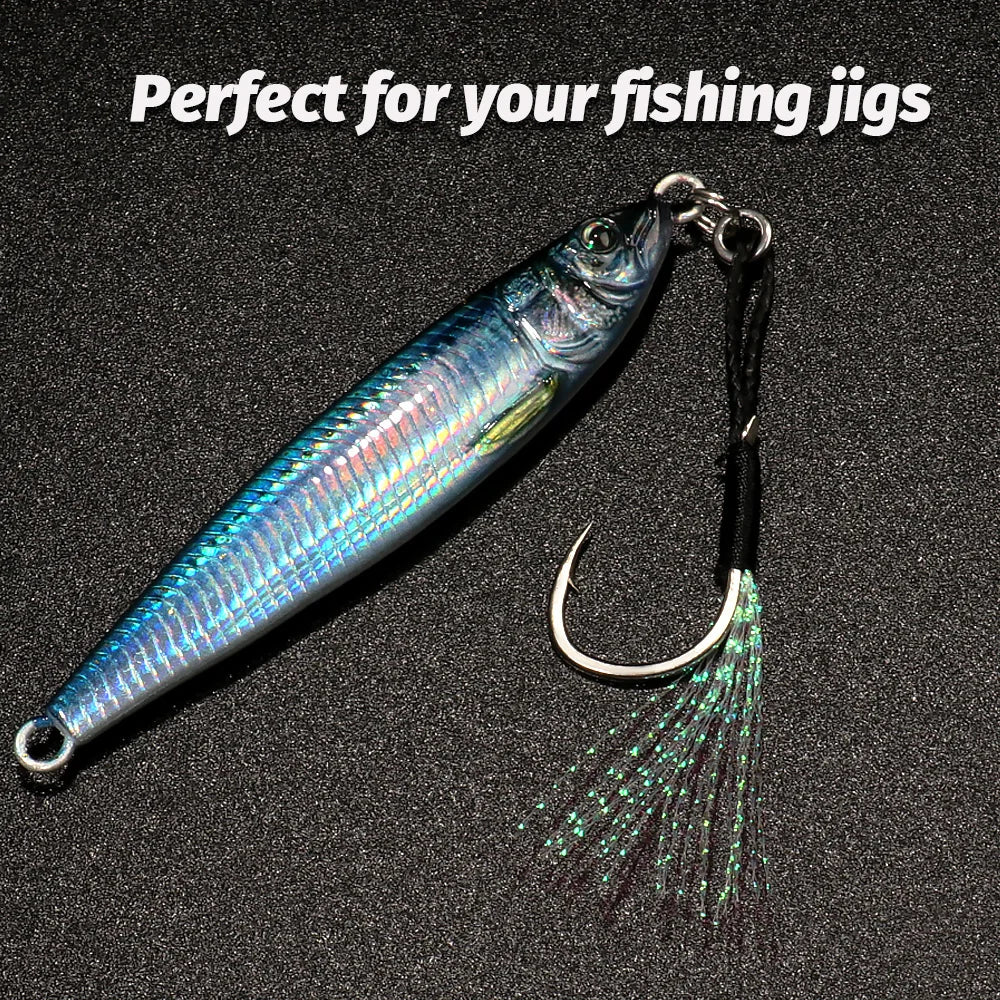 GOBAIT BULK Sharp Assist Hook with stainless steel ring