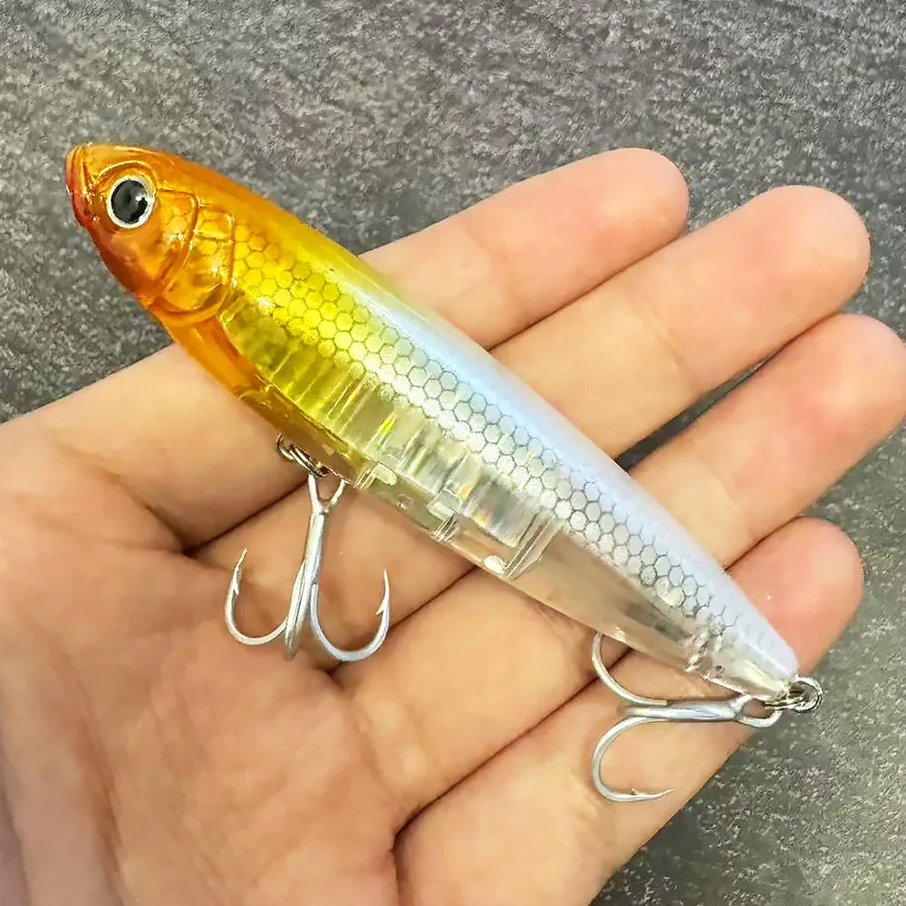 Floating Pencil Bait – 10 cm / 17.5 g Topwater Hard Lure (Walk-the-Dog Action, Fresh & Saltwater)