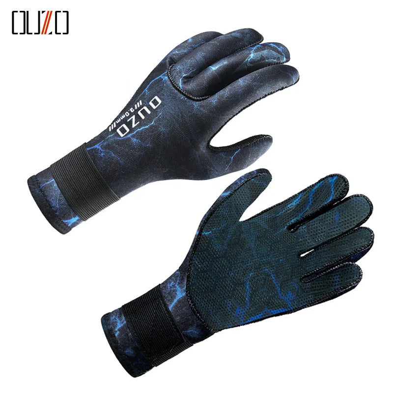 3mm Neoprene Diving Gloves β Warm, Anti-Slip & Waterproof for Fishing, Diving & Water Sports