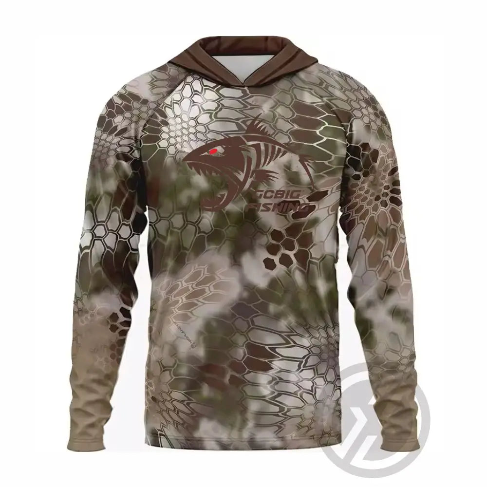 Men’s Long Sleeve Fishing Shirt – Quick-Dry, Breathable & UPF 50+ Sun Protection