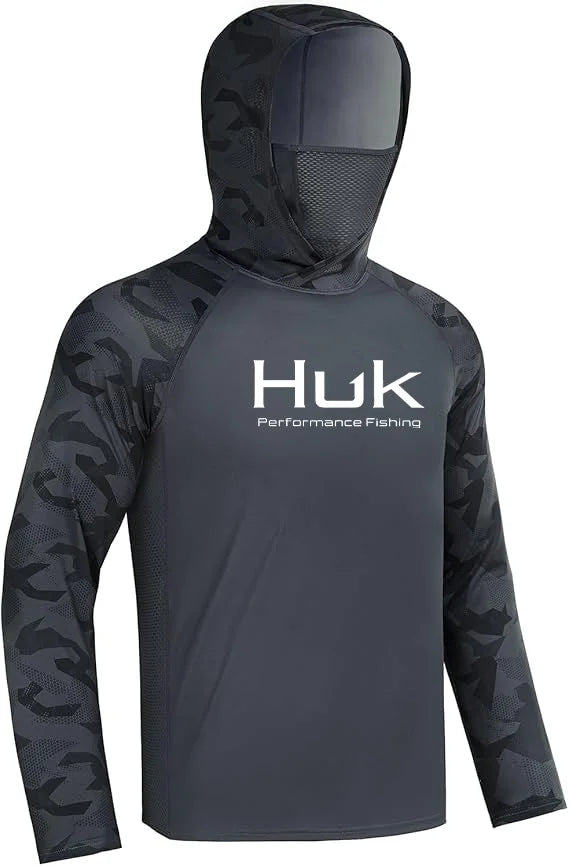 HUK Hooded Fishing Shirt Unisex Range