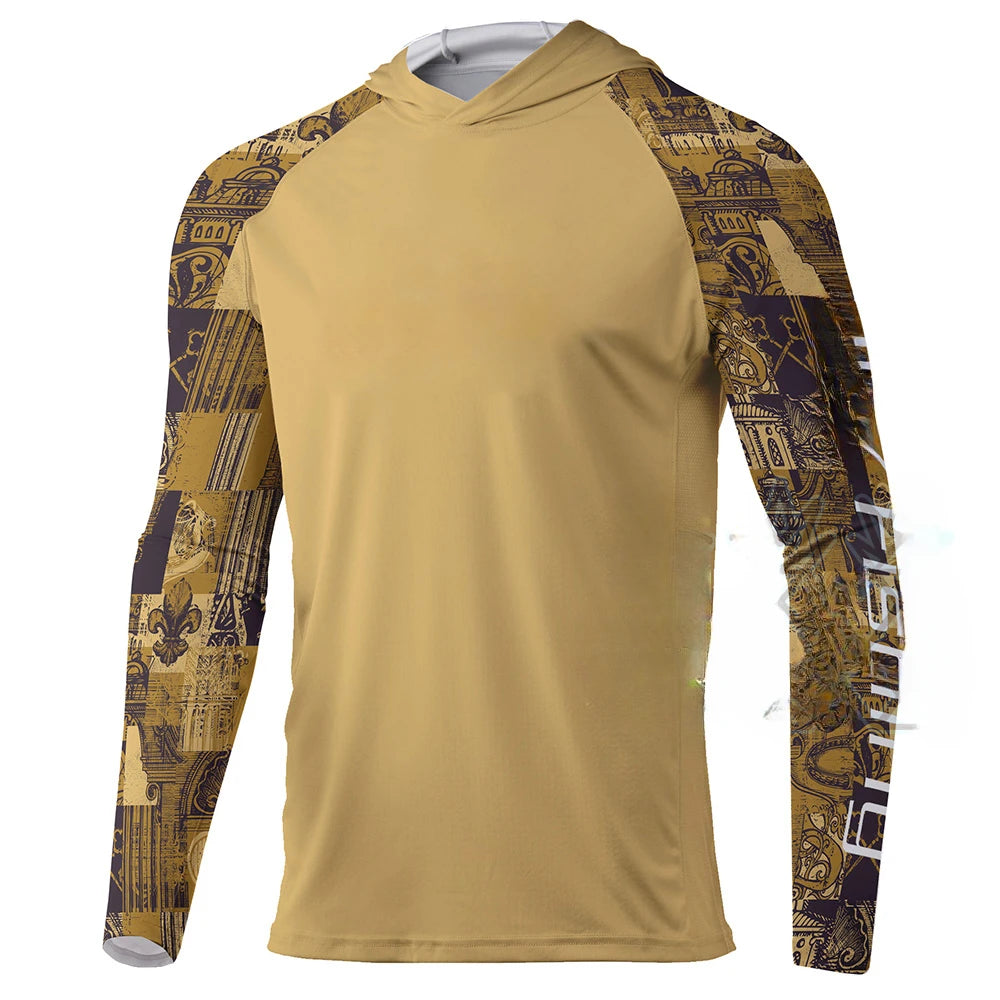 Breathable UPF 50+ Men Long Sleeve Fishing Shirt