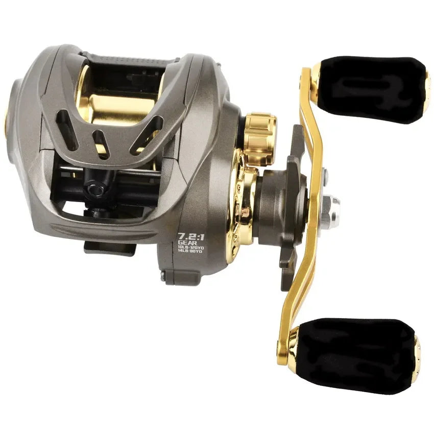 Beginner Baitcaster Reel 7.2:1 Gear Ratio 8-10KG Drag