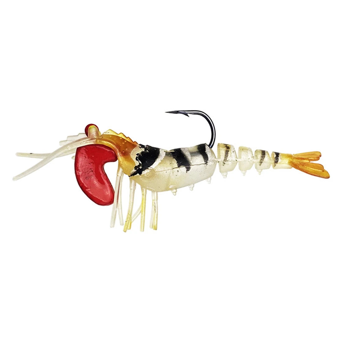 FishTrip 3Pcs Shrimp with Weight 5cm/7cm