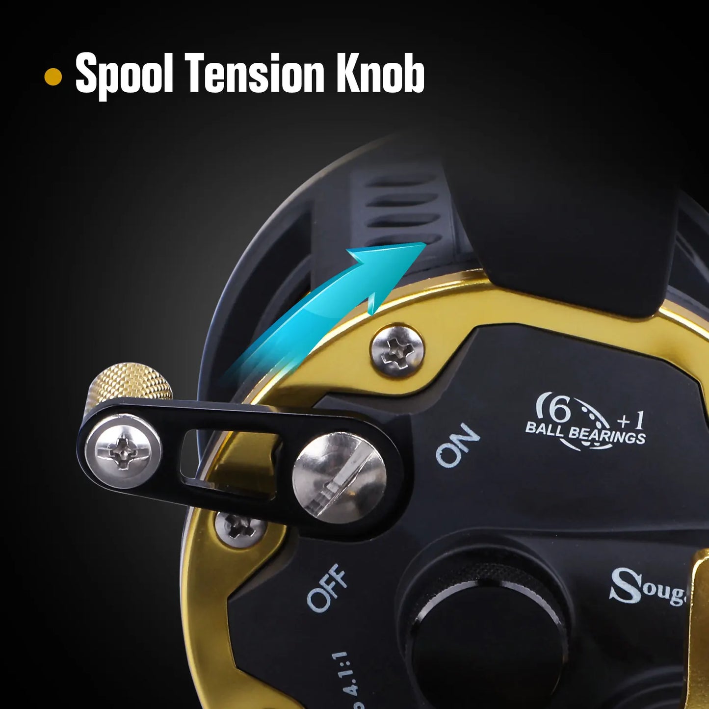 Sougayilang Trolling Fishing Reel | Overhead Line Counter Reel | Deep Sea Boat Fishing