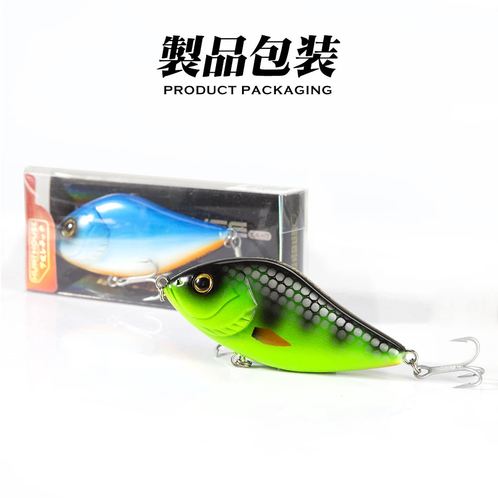 Hunthouse Slider Sinker VIB Lures (3-Pack) | 70mm & 100mm | Variable Sinking Jerkbaits | Predator Fishing