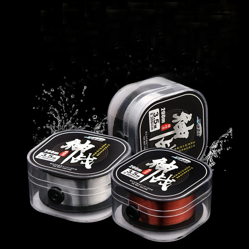 Super pull 200M Fluorocarbon Fishing Line red/clear two colors 4-32LB