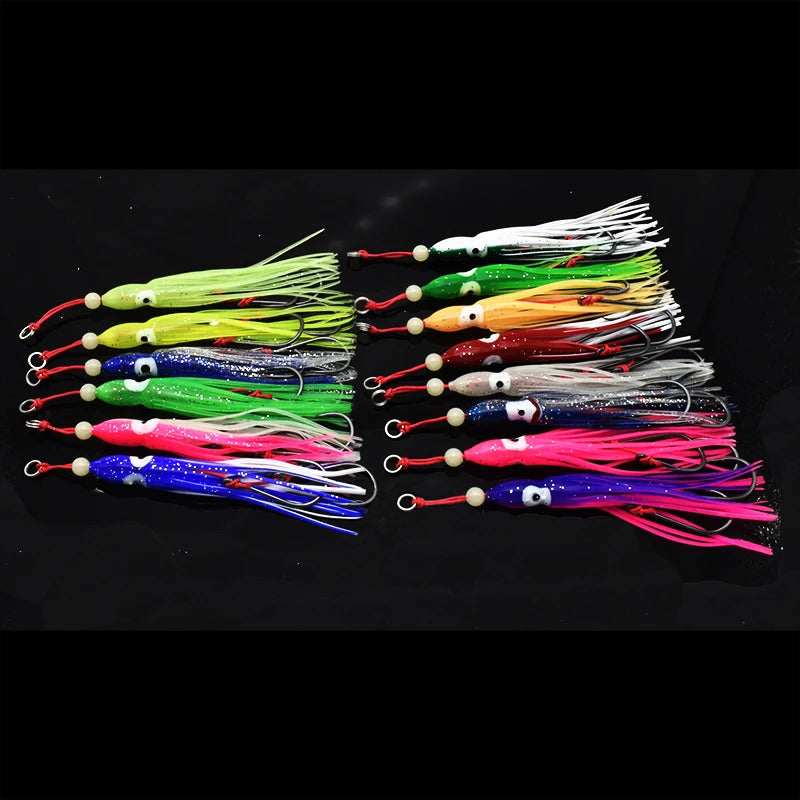 6pcs/pack Squid Imitation Assist Hooks