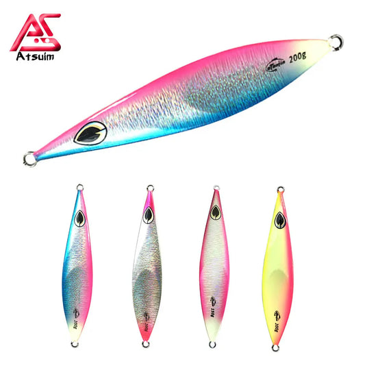 AS Slow Sinking Metal Jig With Hooks 80g/100g