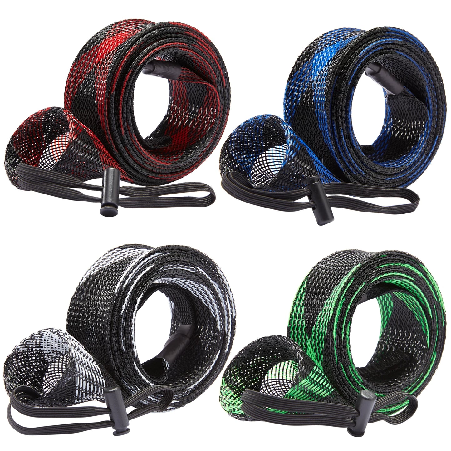 Bassdash Rod Sleeves – Spinning & Casting Rod Covers up to 7.5 ft (Durable PET Mesh Protection)
