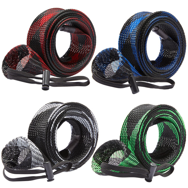 Bassdash Rod Sleeves – Spinning & Casting Rod Covers up to 7.5 ft (Durable PET Mesh Protection)