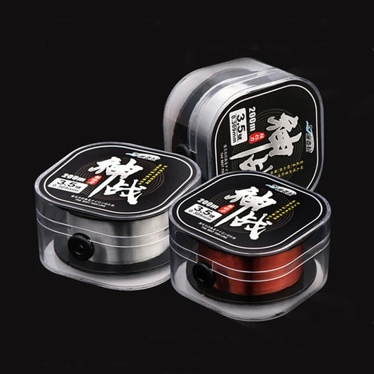 Super pull 200M Fluorocarbon Fishing Line red/clear two colors 4-32LB