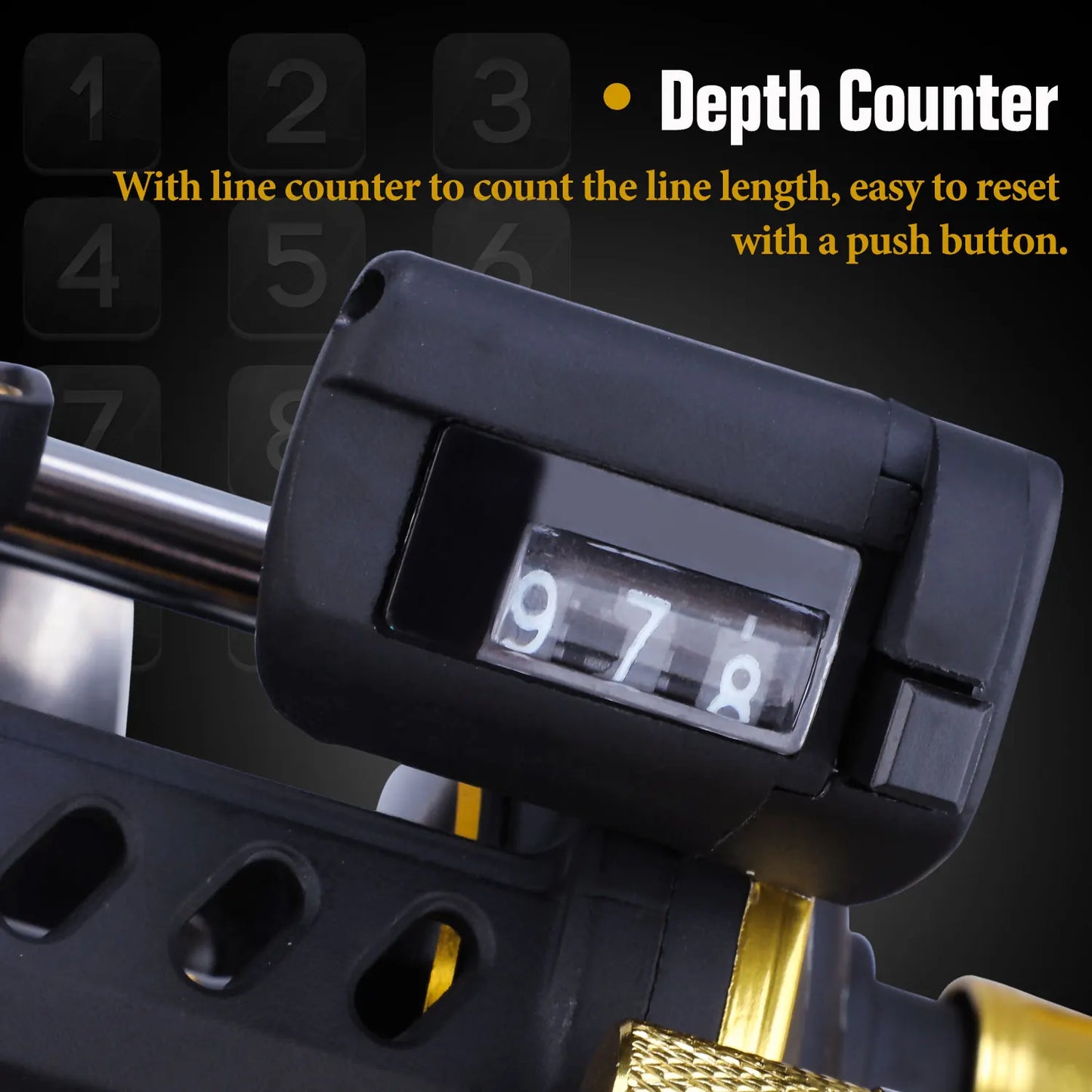 Sougayilang Trolling Fishing Reel | Overhead Line Counter Reel | Deep Sea Boat Fishing