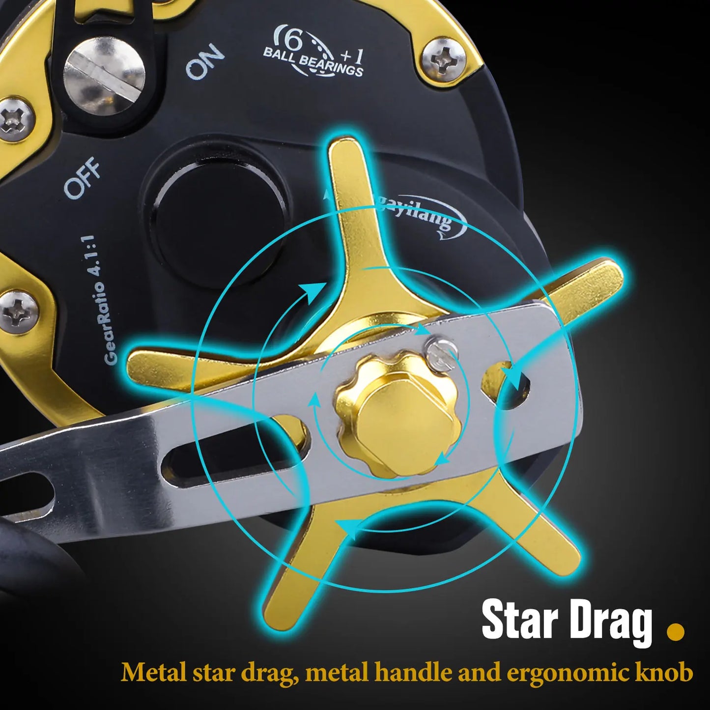 Sougayilang Trolling Fishing Reel | Overhead Line Counter Reel | Deep Sea Boat Fishing