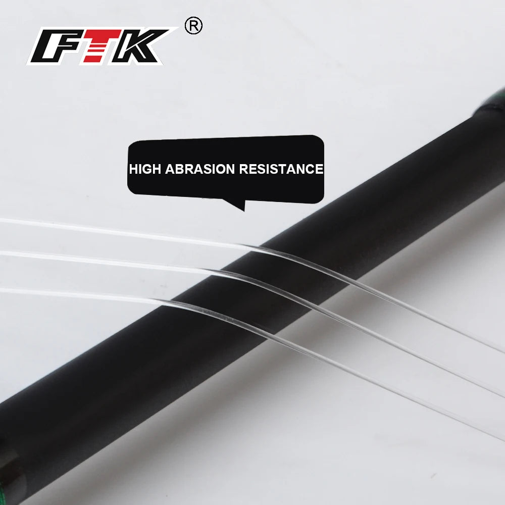 FTK 100m  4.13-34.32LB Fluorocarbon Leader Super Soft