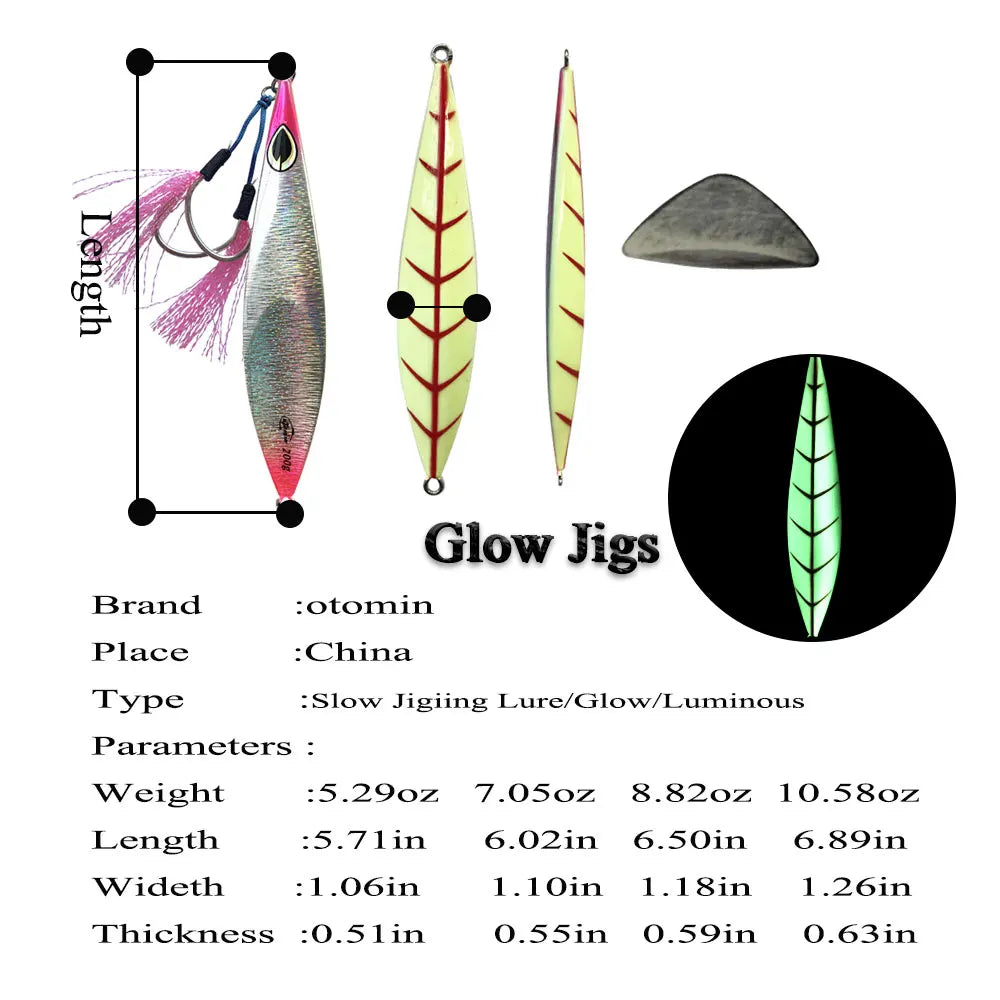 AS Slow Sinking Metal Jig With Hooks 80g/100g