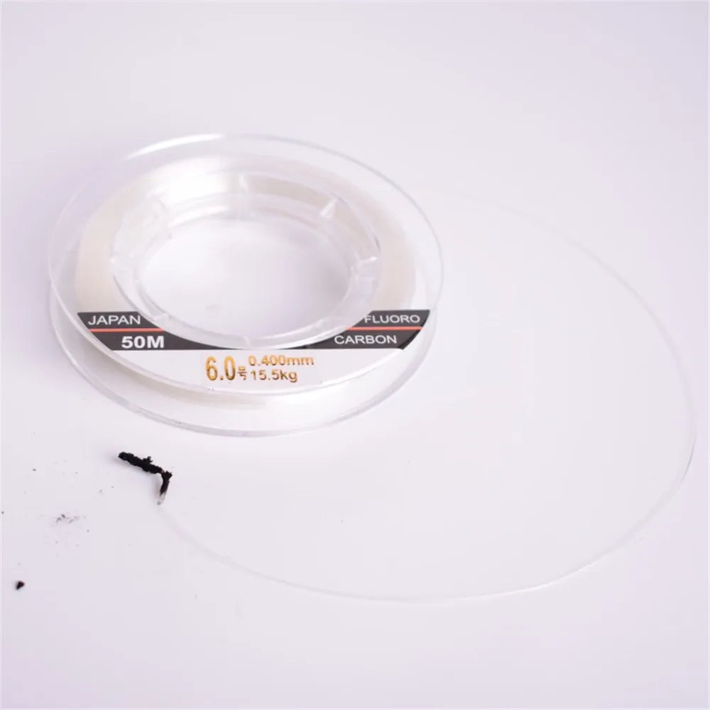 Mavllos Full Sink Fluorocarbon Fishing Line | 100% Fluorocarbon Leader | 50m / 100m | Japanese Carbon Line