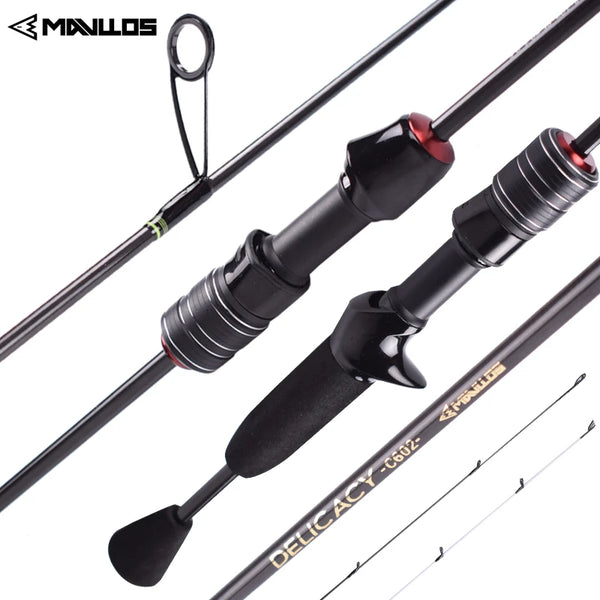 Mavllos Delicacy L.W UL Rod | 0.6–8g | Ultralight Carbon | Dual Tips | Spinning & Casting Models