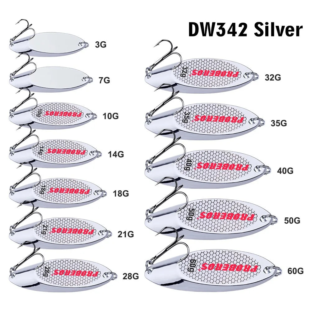 PRO BEROS 3g-60g Metal Spinner Spoon