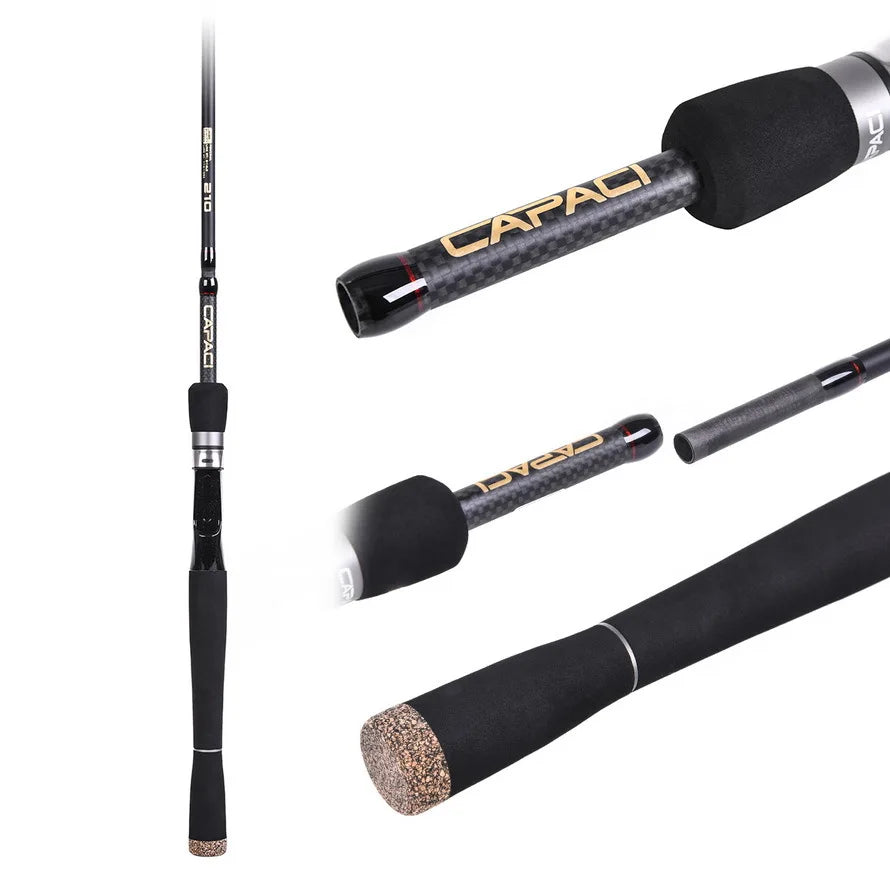 Travel Rod 2.1m 2.4m 2.7m Carbon Spinning Casting Ultralight ML