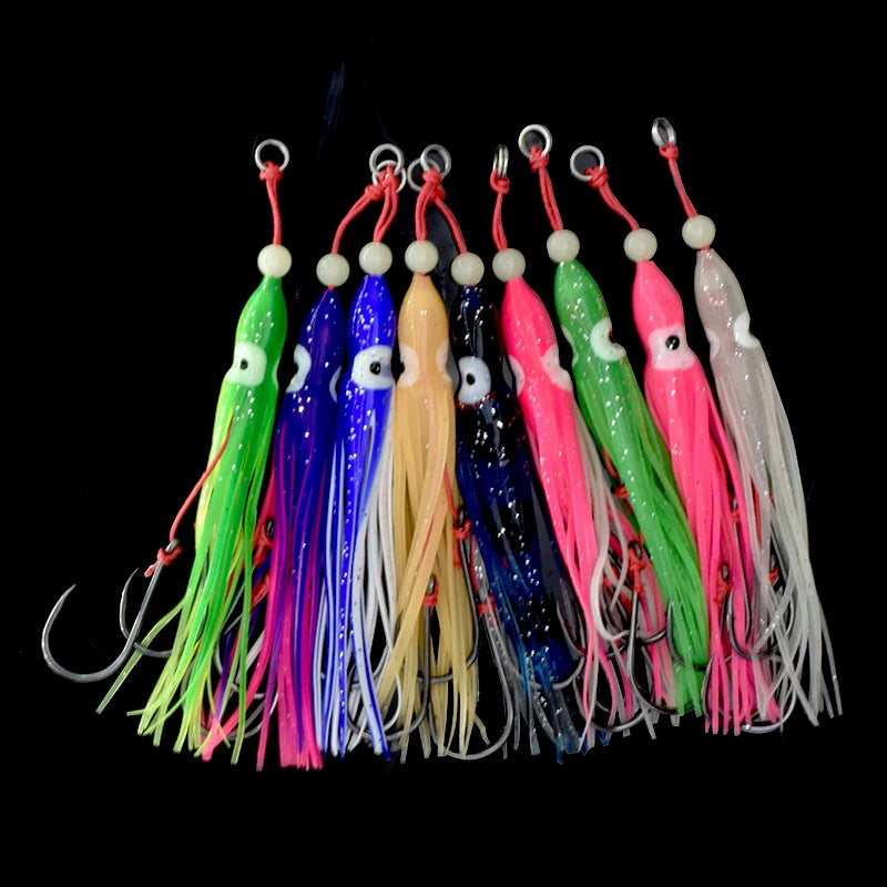6pcs/pack Squid Imitation Assist Hooks