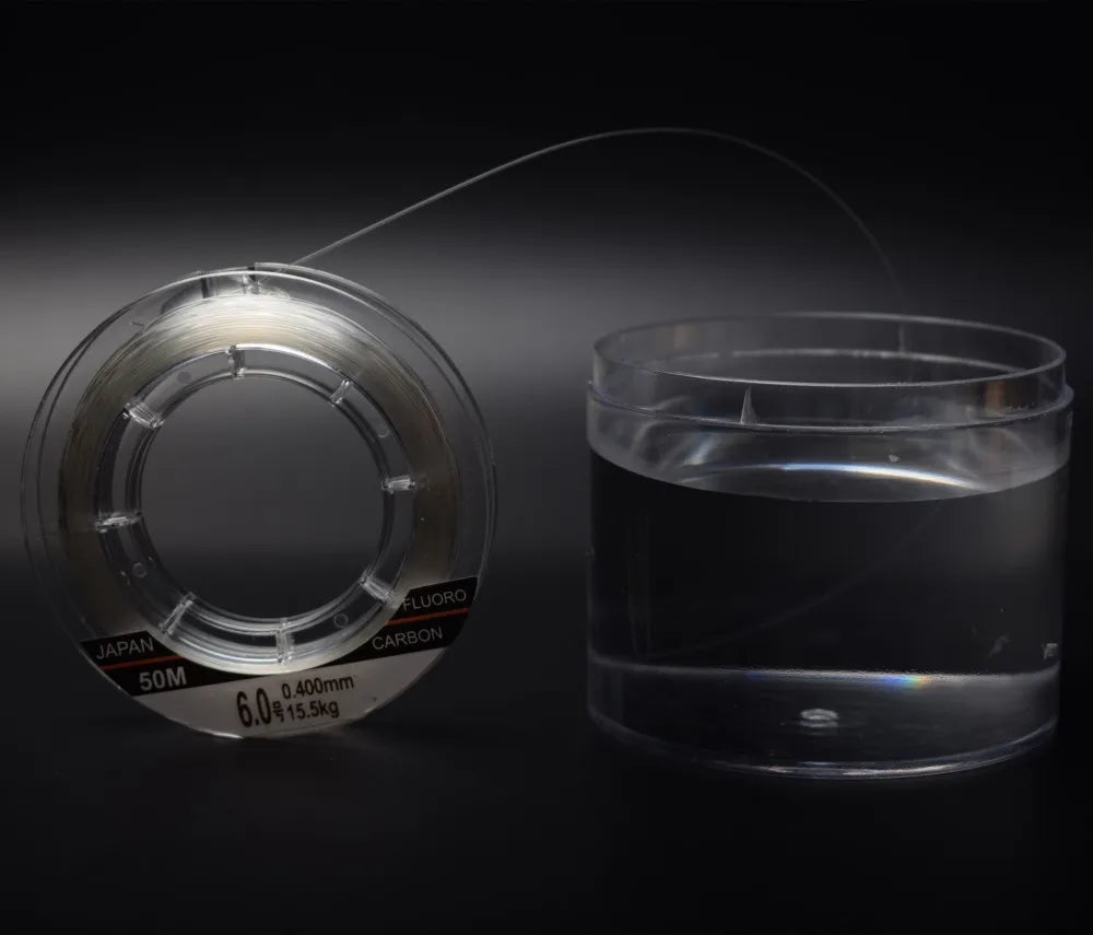 Mavllos Full Sink Fluorocarbon Fishing Line | 100% Fluorocarbon Leader | 50m / 100m | Japanese Carbon Line