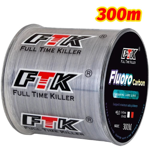 Fluorocarbon Coated Fishing Line | 300m / 500m | 4–34LB | Fast Sinking Leader Line