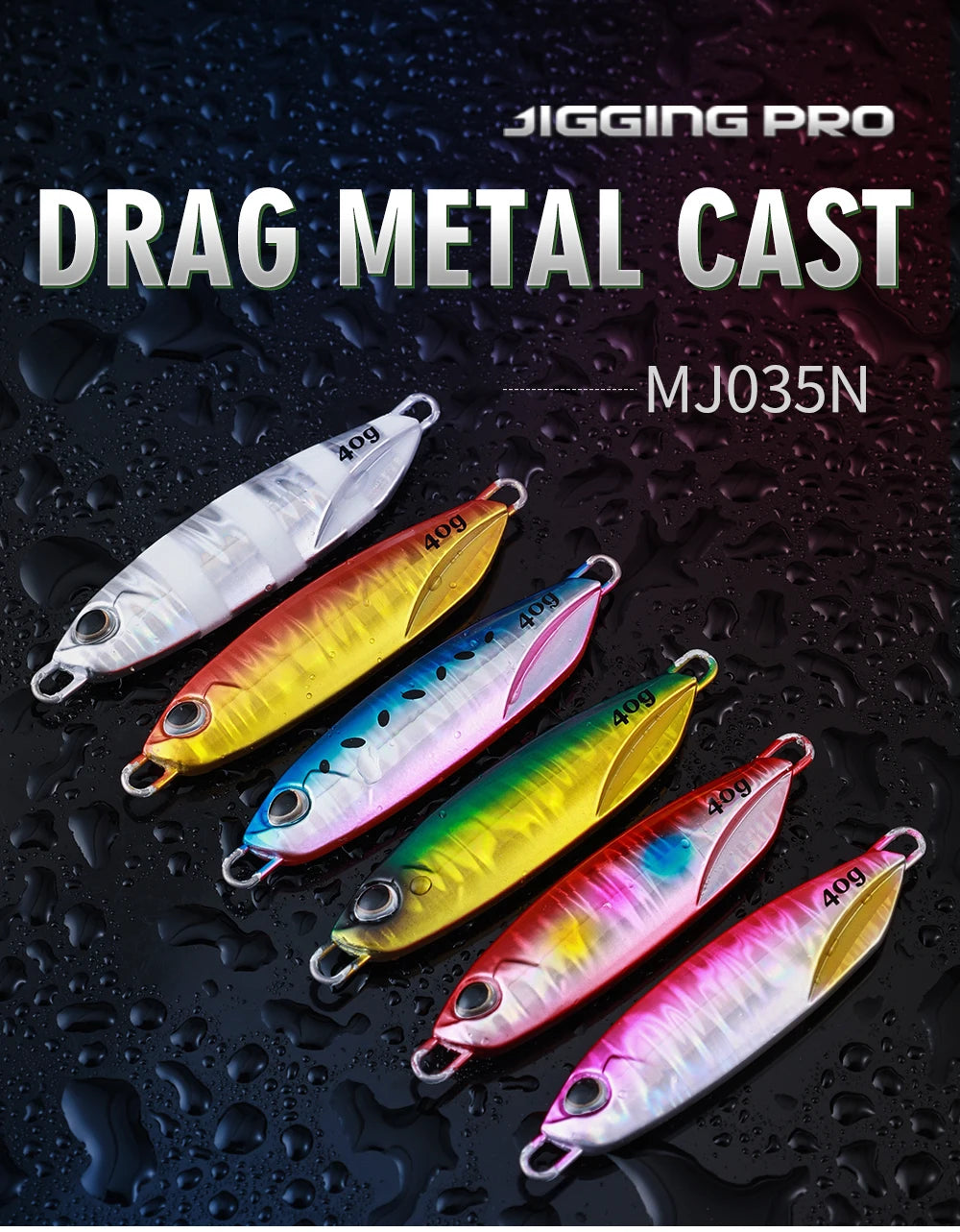 JIGGING PRO Metal Jig 20 to 80g