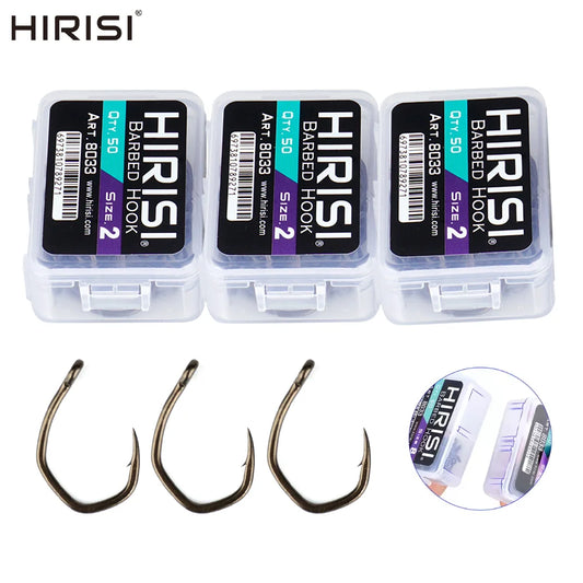 50pcs High Carbon Stainless Steel Micro Barbed Hook