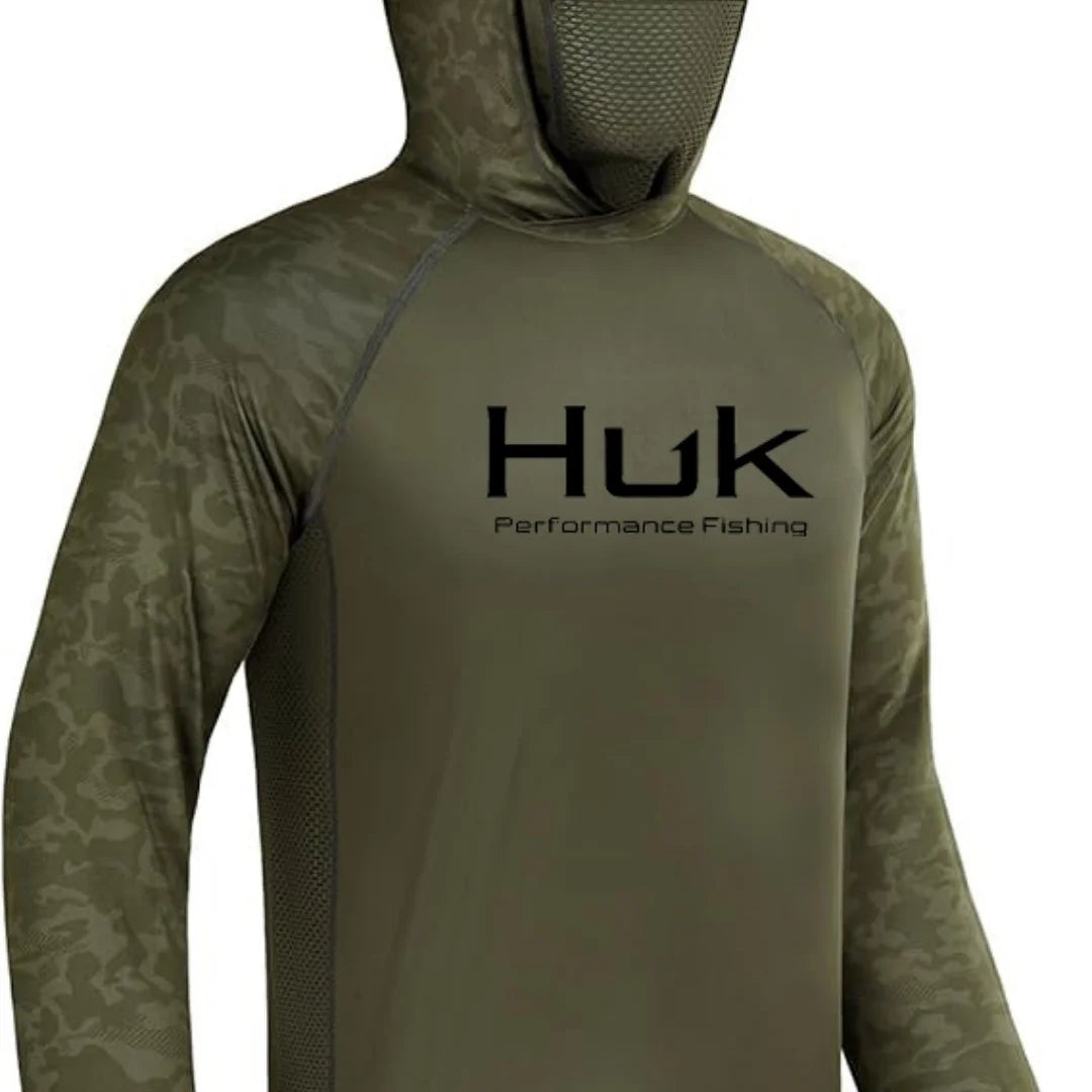 HUK Hooded Fishing Shirt Unisex Range