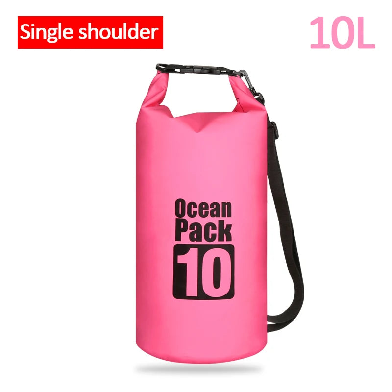 Waterproof Floating Dry Bag | 2L–30L | 500D | Fishing, Boating & Swimming