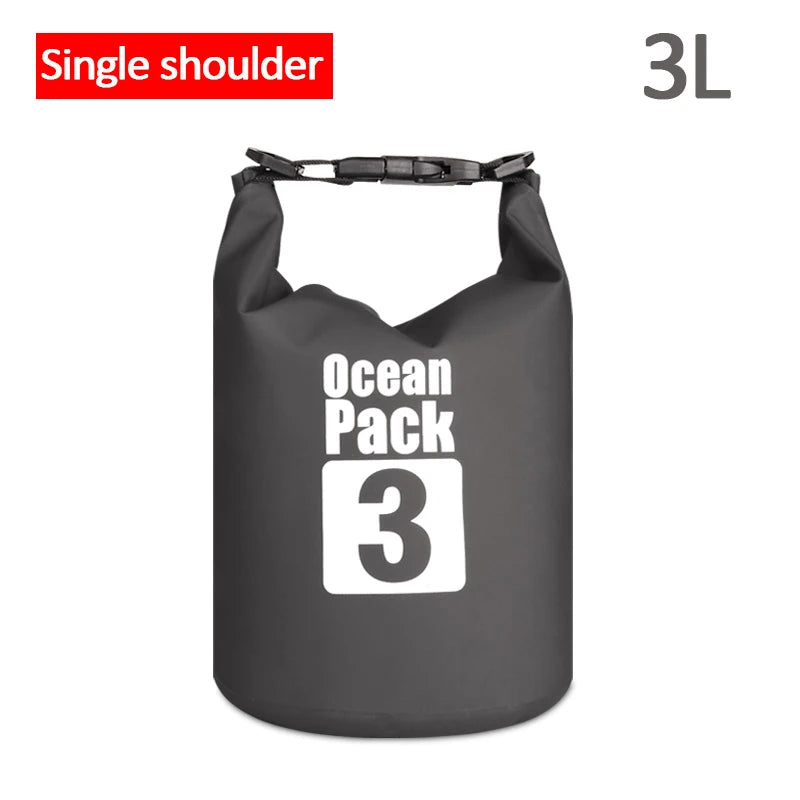 Waterproof Floating Dry Bag | 2L–30L | 500D | Fishing, Boating & Swimming