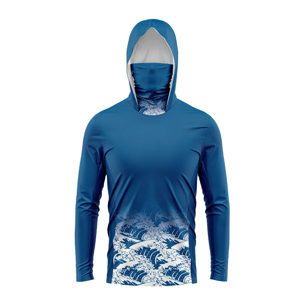 Men’s UV Fishing Hoodie | Long Sleeve Sun Protection Shirt | Lightweight & Quick-Dry