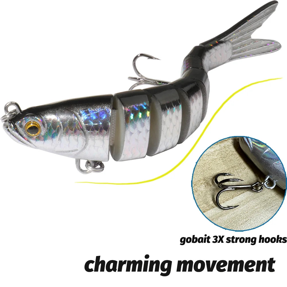 3-Pack Multi-Jointed Swimbaits | 11g / 16g / 27g | Sinking Hard Bait | Bionic Swimming Action | Bass